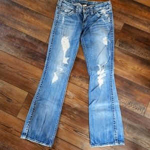 Silver "Francis 18" Jeans, W28 / L33, Distressed
